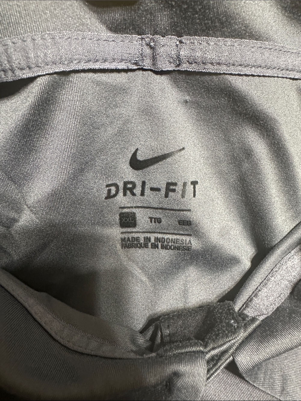Nike Men’s Gray and Dark Gray Performance Polo - 2XL - Picture 2 of 3